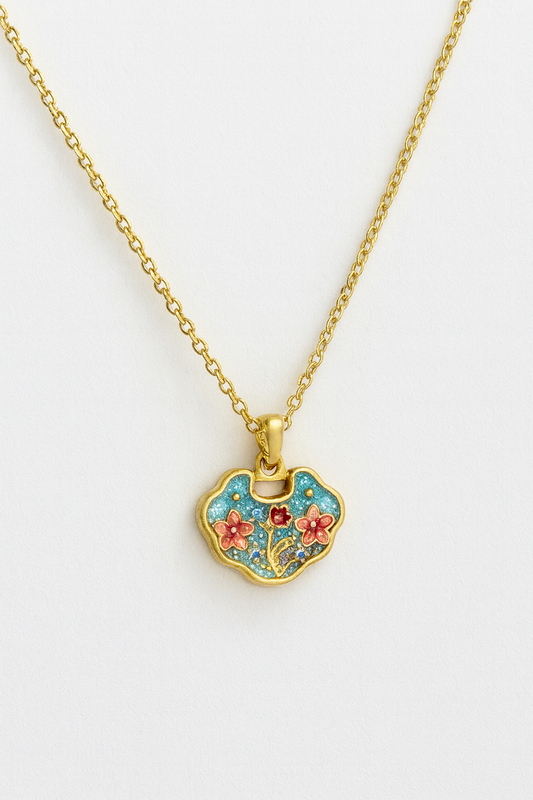 Aurelia Bloom - The Gold Vermil Pendant