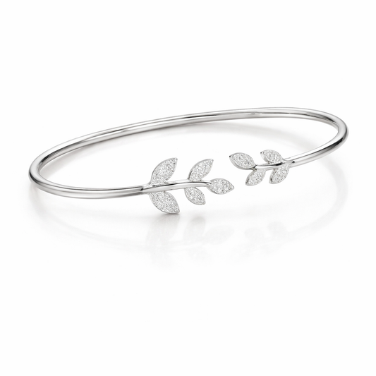 Silver Vine Grace Cuff