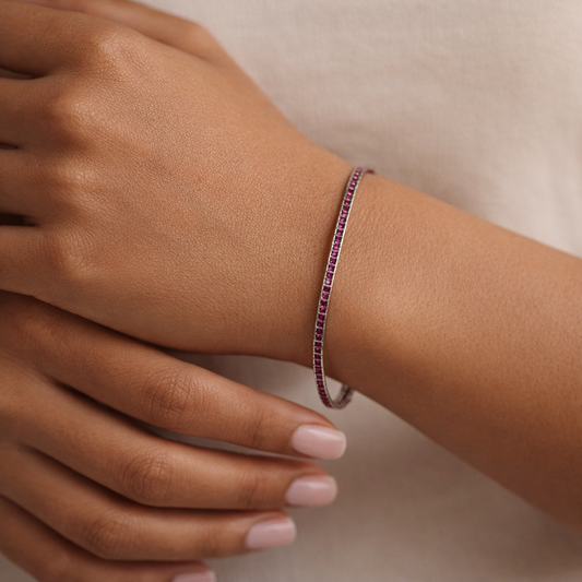 Rosé Violet Line Bracelet