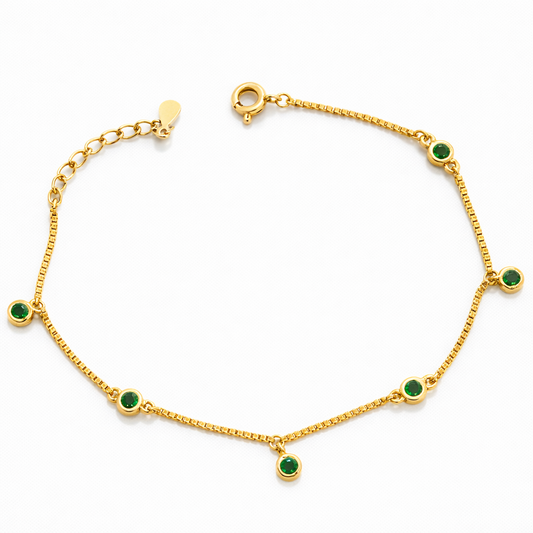 Emerald Drop Bracelet