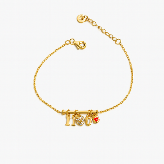 Eternal Embrace Charm - Gold Vermeil Bracelet